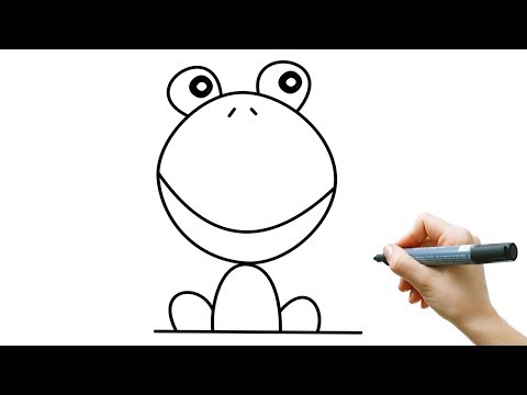 Leer om een simpele kikker te tekenen