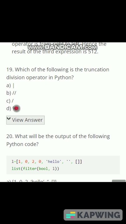TRUNCATION OPERATOR PYTHON 🔥 - YouTube