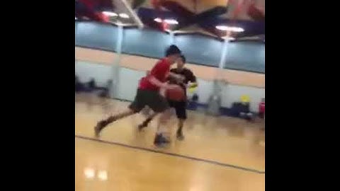 Ethan hits a sick 3-pointer - Swish!