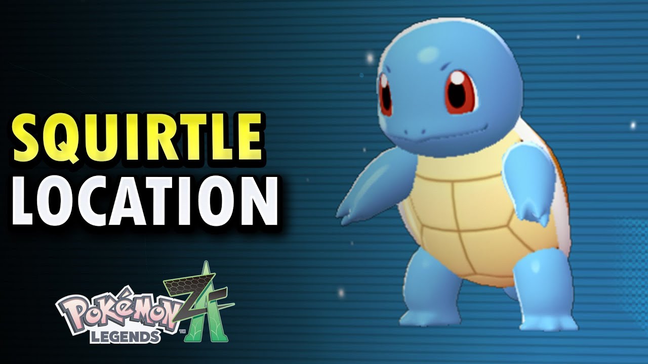 Squirtle Location - Pokedex No. 154 Pokemon Legends Z-A - YouTube