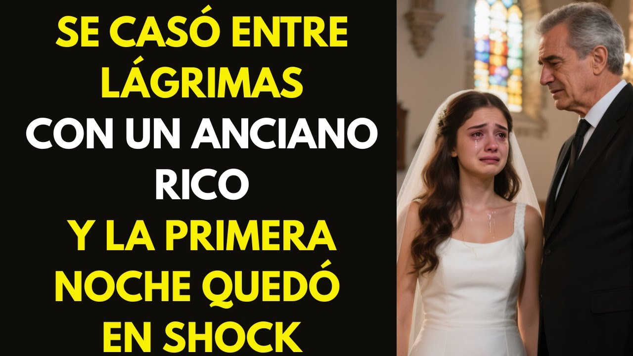 Se casó con lágrimas con un anciano… lo que descubrió en la primera noche la dejó sin palabras