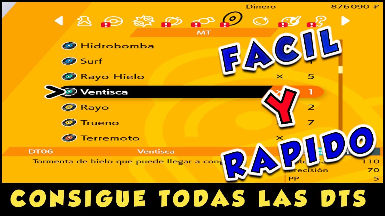 COMO CONSEGUIR TODOS LAS DTS(DISCOS TÉCNICOS) EN POKÉMON ESPADA Y ESCUDO|TRUCOS DE POKÉMON ESPADA.