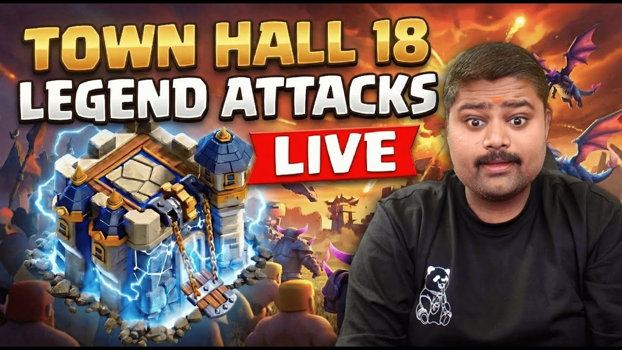 TH18 LEGEND HITS LIVE! 😱 OP Hits | Clash of Clans