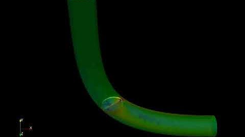 Velocity Contour over Throttle in Transient State Simulation