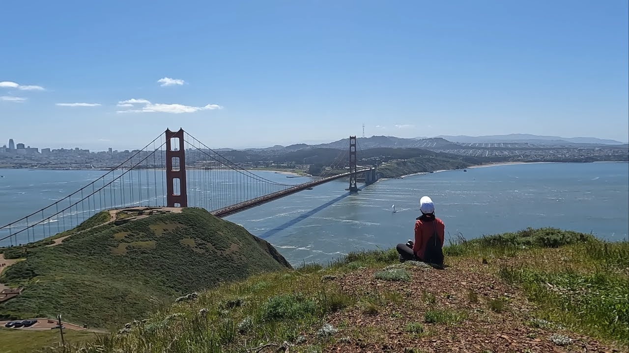 [4K] Lazy afternoon Hike Slacker Hill via Morning Sun, Golden Gate