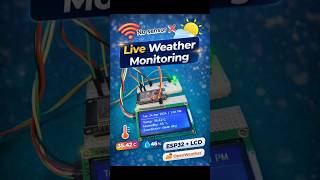 ESP32 Weather Station 🌦️ | LCD पर Live Weather Data | WiFi + Open wether API how to make weather St