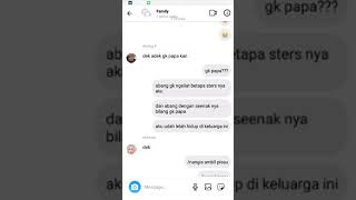 Chat Sory orang Tua Ku Pilih Kasih Terhadap Adik Ku Semoga Bisa Menghibur Kalian Semua