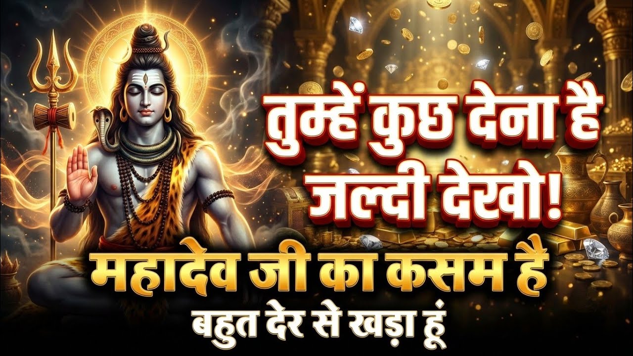 108🕉️ तुम्हें कुछ देना है जल्दी देखो 💰 महादेव जी का कसम है बहुत देर से ।। Mahadev Ji Ka Sandesh 🌈