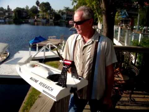 RC airboat and Mark driving
