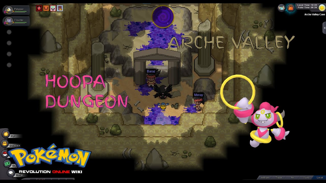 Pokemon Revolution Online [PRO] - Arche Valley - Unlock Hoopa Dungeon | Blue L.A