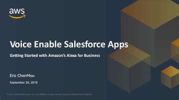 Voice Enable Salesforce Apps - Getting Started With Amazon’s Alexa For Business