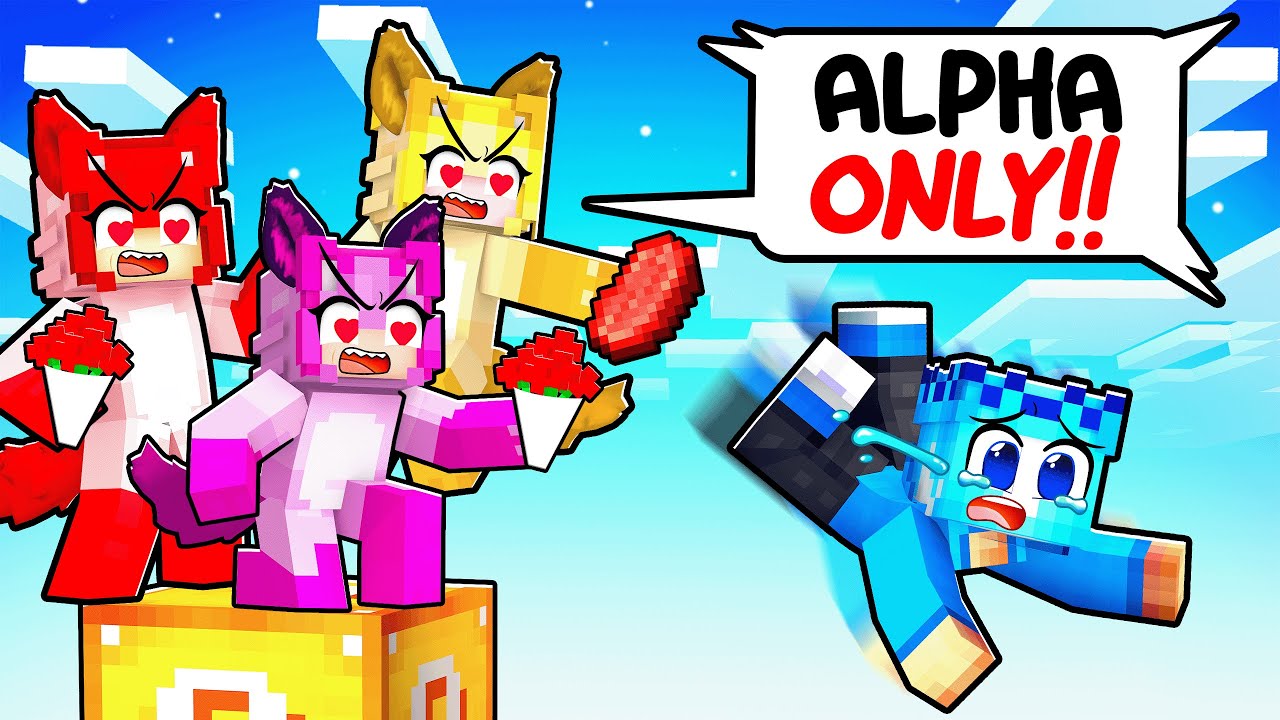 LOCKED ON ONE ALPHA WOLF FANGIRL ONLY Lucky Block in Minecraft! - YouTube