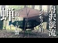 丹沢渓流ど素人釣り＆タープ泊！あと蝉！