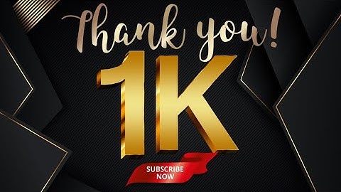 1K Subscribe intro | 1K Celebration video | 1k Thank you Subscribers | 1000 Subscribe channel