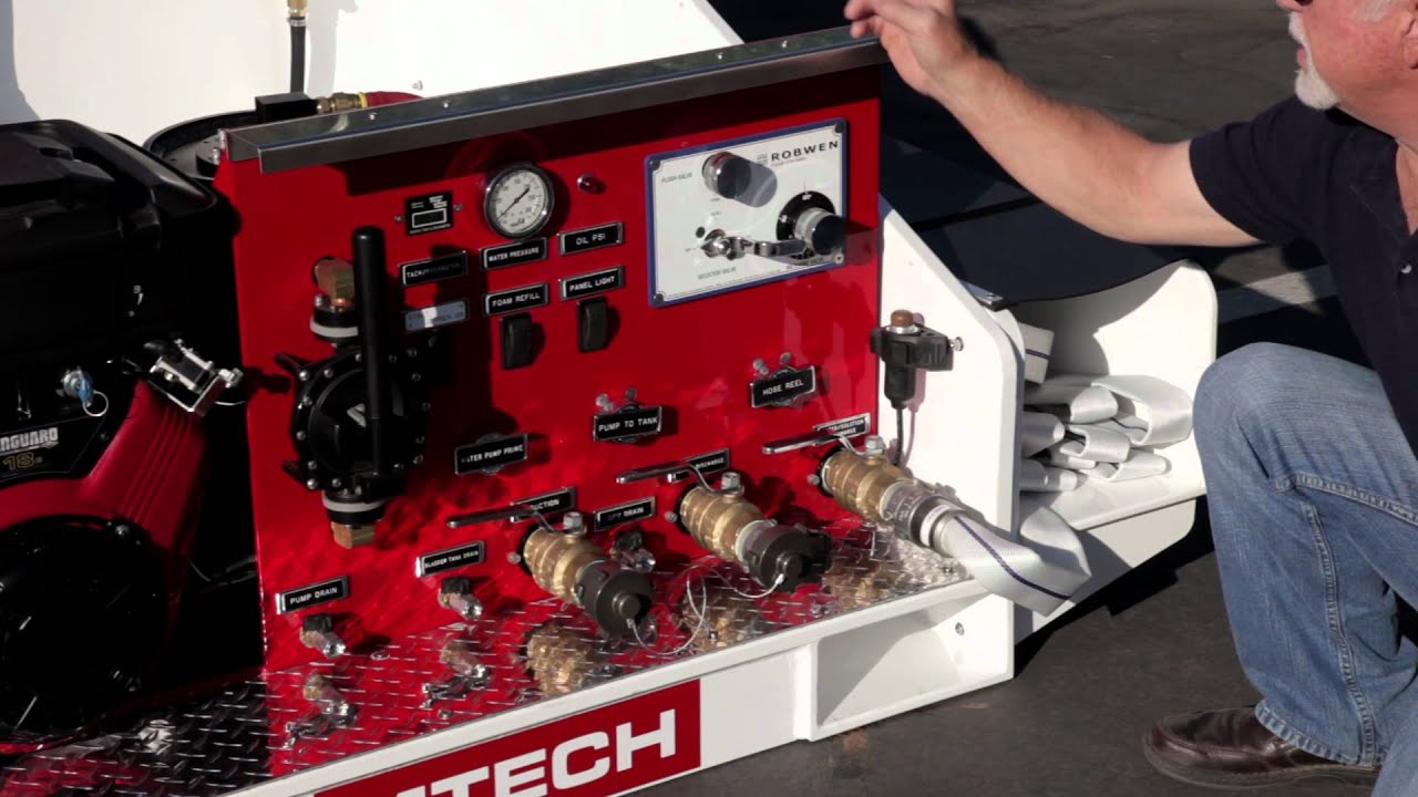 MTECH 300 Gallon Firefighting Skid System YouTube