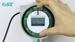 How to check zero point of thermal mass flow meter