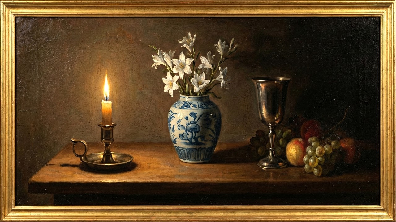 Samsung Frame TV Art 4K 🎨 Classical Still Life Oil Painting [6 Hours No Sound]