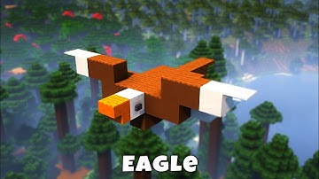 Minecraft: How To Build an Eagle Statue | Funbook