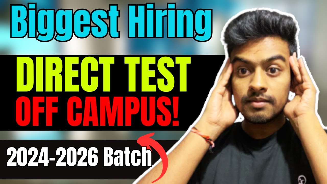 Direct Test | OFF Campus Drive For 2026,2025, 2024 Batch | Fresher Jobs ...
