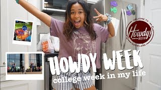 college week in my life | howdy week 2019, moving in & balancing work