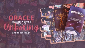 Kickstarter arrival! Unboxing and flip through of Moonsprites Oracle