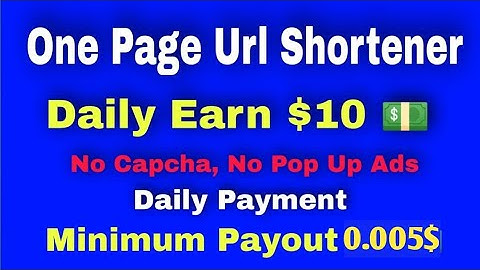 Single Page URL Shortener || $1.2 CPM || Daily Payment || Best URL Shortener In 2023🔥 Payout 0.005$