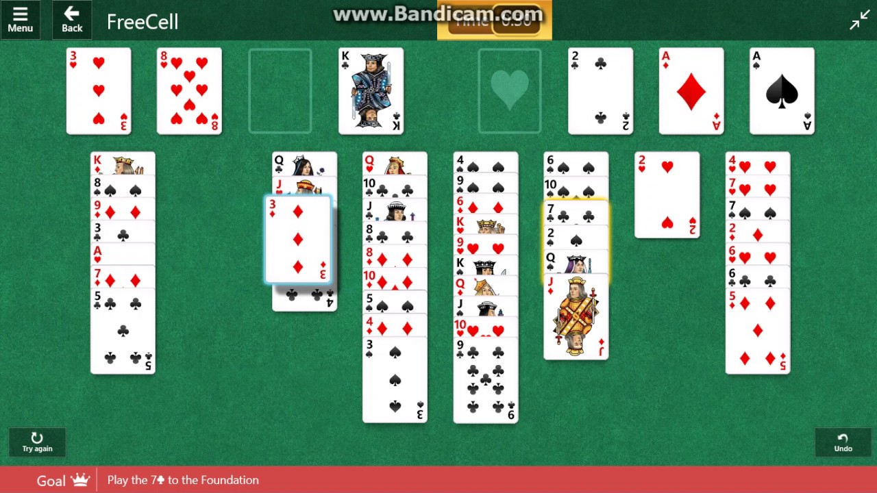 microsoft solitaire collection freecell levels