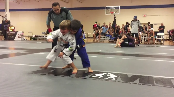 6 year old - Austin Sojkowski first Brazilian Jiu ...