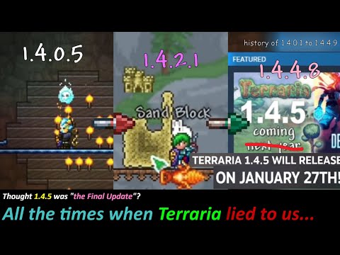 History Of Terraria Journey's End: All The "final" Updates, From 1.4.0.1 To 1.4.4.9