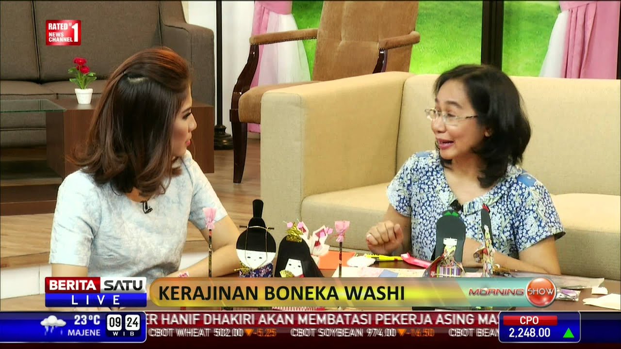 Morning Show Kerajinan Boneka  Washi YouTube