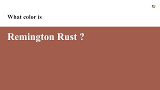 Remington Rust color #a25d4c hex color - Red color - Cool color a25d4c