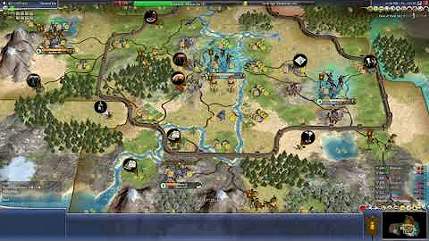 Civ 4 Always War | Genghis Khan (Emperor, Pangaea 6AI) Part 2