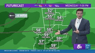 Heavier rain moves in Wednesday evening for Arkansas | Forecast December 6, 2022