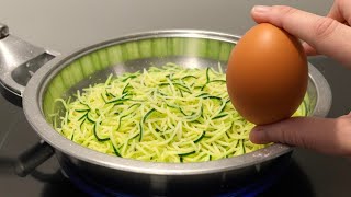 Just pour an egg over zucchini and you will be amazed! A quick and an incredibly tasty recipe! by Lecker & einfach 2,016 views 2 months ago 3 minutes, 58 seconds