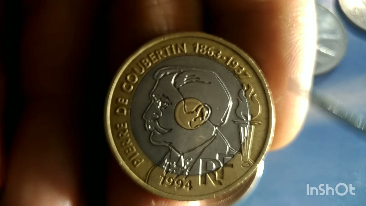 ☀️عملة فرنسية تذكارية نادرة وقيمتها كبيرة 👍🐓