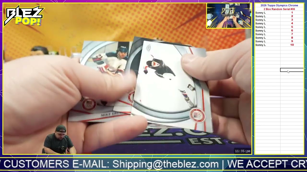 2026 Topps US Olympic Hopefuls 2 Box Random Serial #06 10 spot