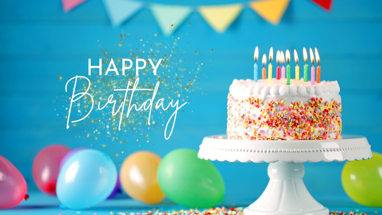 Happy Birthday Party Screen for TV 🎂 2 Hour Background Background Loop (No Music, No Animation)