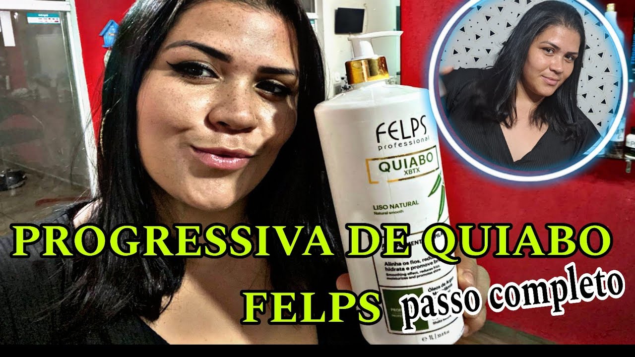 PROGRESSIVA DE QUIABO FELPS-Será que alisou?Passo a passo completo! #PROGRESSIVAFELPS