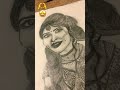 Portrait with simple pencils ✏️-By:Sejal Bangarh 🫧