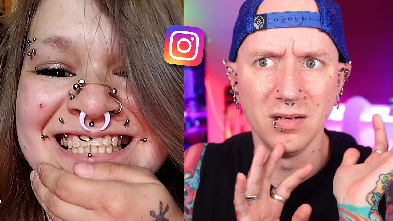 Piercer RIPPED Needle Out Of Her Lip | Roly - YouTube