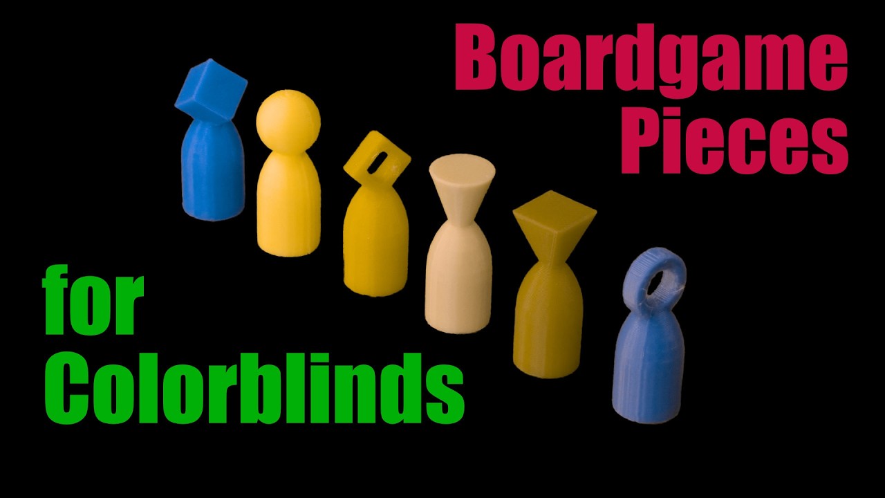 Board Game Pieces (not only) for colorblind People
