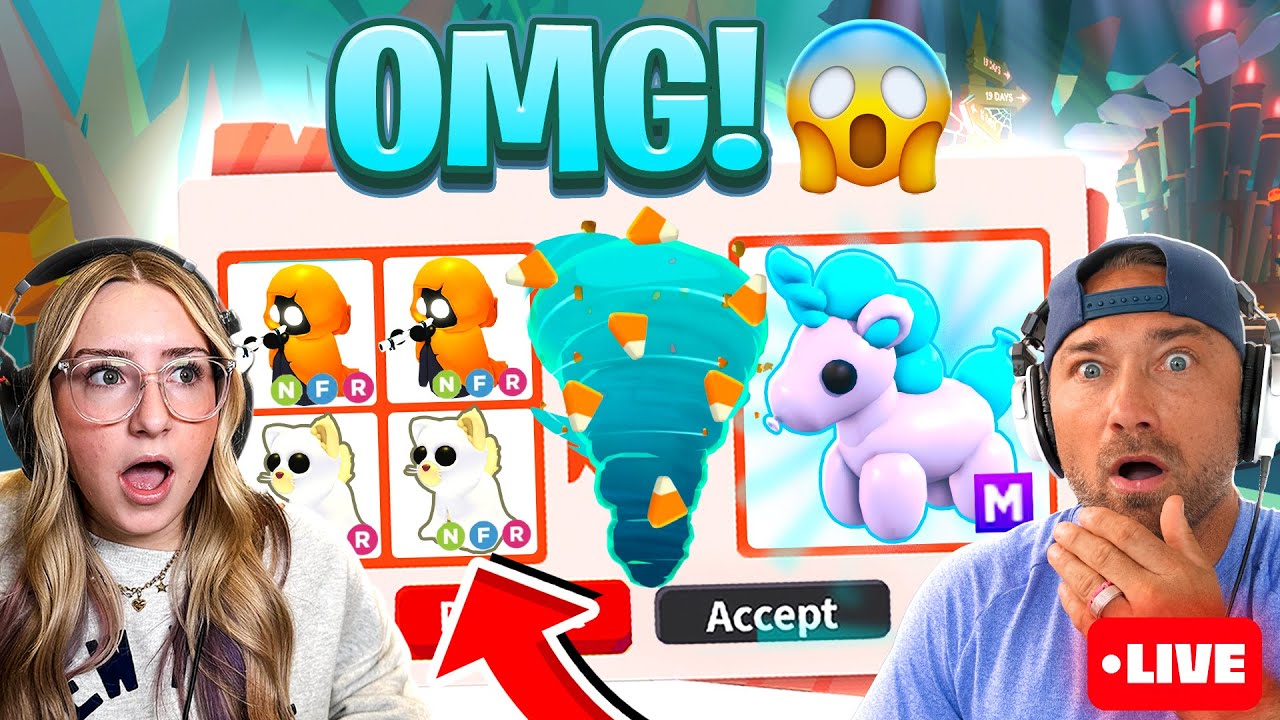 We Trade the NEW NEON DJ SNOOZE & NEON CAT GHOST in Adopt Me!