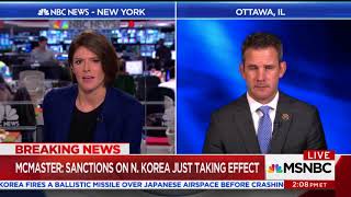 Rep. Kinzinger Joins Kasie Hunt On Msnbc To Discuss North Korean Missile Testing