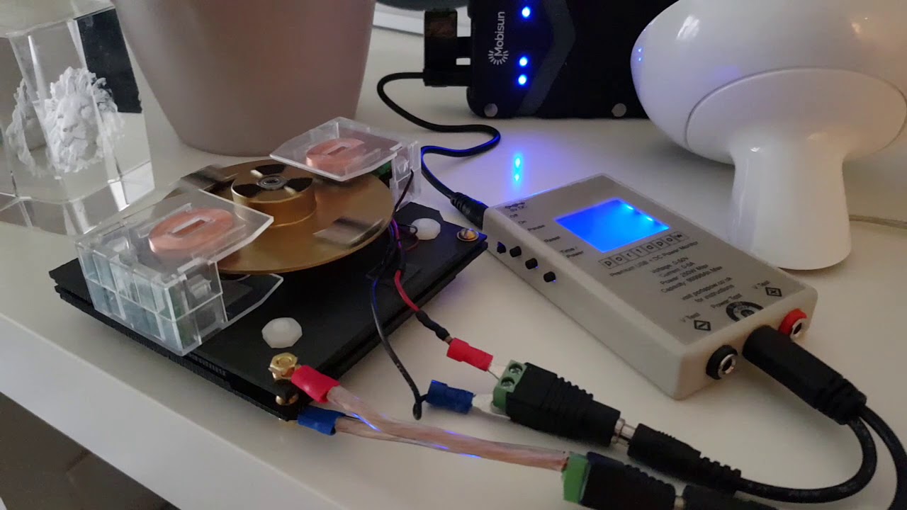 Quanta Magnetics : Mini PowerCell plate motor - Update #4 DC usage test