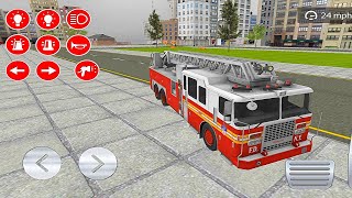 Real Fire Truck Tractor Excavator Police \& Train Ride On Car Driving  - Android gameplay #6