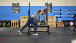 Famous Split Stance Bench Supported Single Arm DB Reverse Flye Wealth