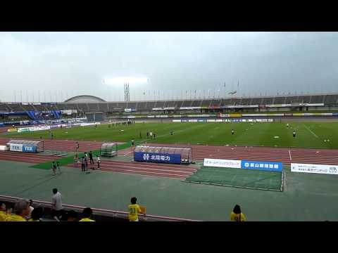 カターレ富山 vs ジェフ千葉  初！ 富山県総合運動公園陸上競技場