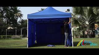 10 x 10 ft  3x3 m gazebo tents with 4 side covering Portable foldable Reusable Pop up Canopy tents