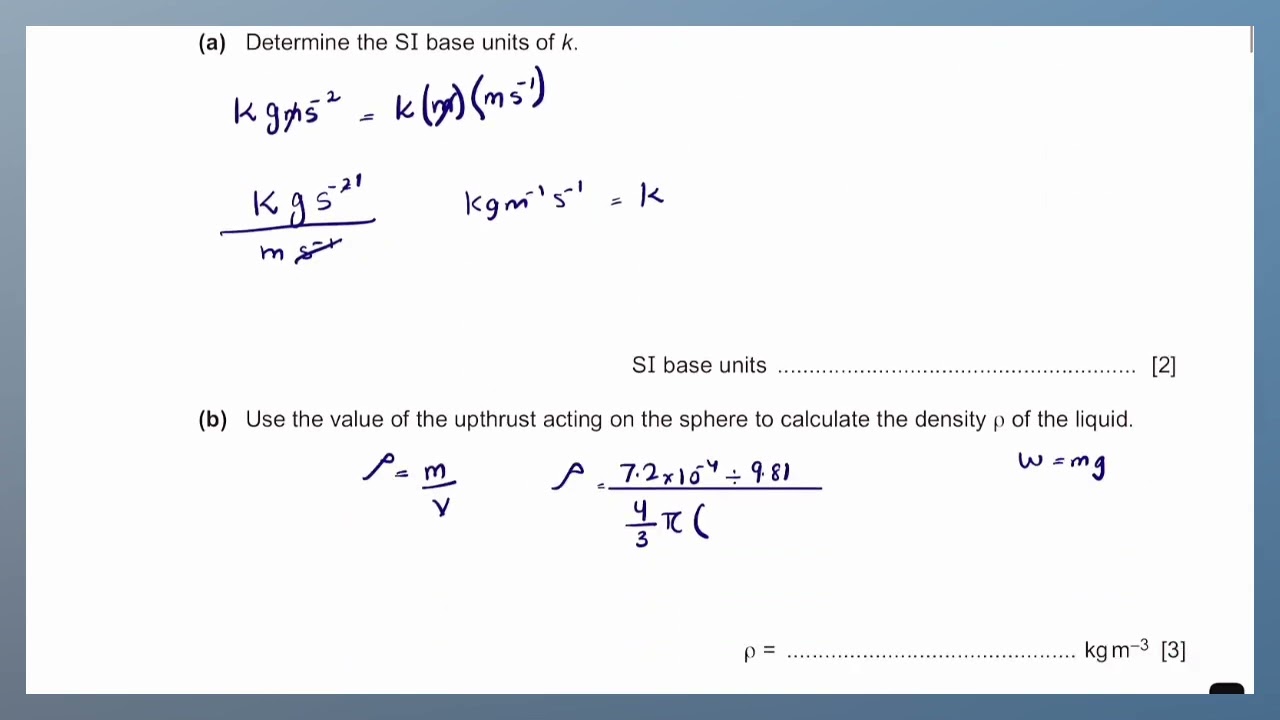 MAR/22/P22/Q1 (Physical Quantites and Units)