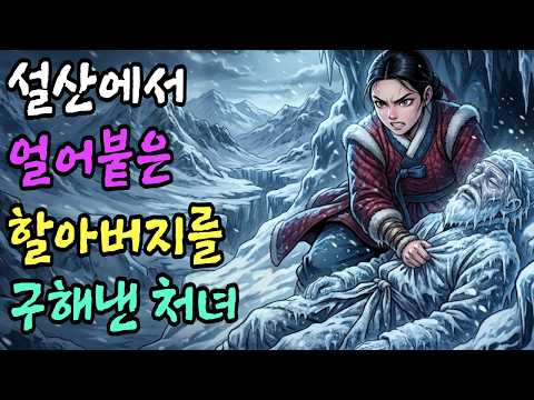 [전설야담] 설산에서 얼어붙은 할아버지를 구해낸 처녀 I야담.민담.전설.설화.옛날 이야기.오디오북.수면동화.조선이야기.조선야담.조선로맨스